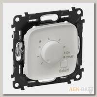 Терморегулятор Legrand Valena Allure для теплых полов с датчиком, жемчуг 752034+755329