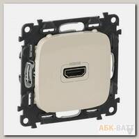 Розетка HDMI Legrand Valena Allure для аудио/видеоустройств, слоновая кость 754716