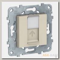 Розетка Schneider Electric Unica New RJ-45 кат. 5е, бежевая