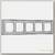 Рамка на 5 постов (золото/черный) WL77-Frame-05
