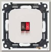 Розетка для колонок Legrand Valena Allure одиночная, белая 753072+755365