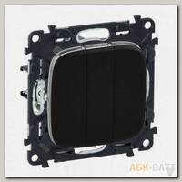 Выключатель трехклавишный Legrand Valena Allure антрацит 752003+755038