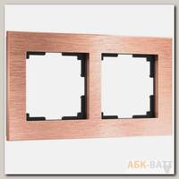 Рамка на 2 поста Aluminium (бронза) W0021712