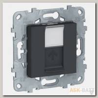 Розетка Schneider Electric Unica New RJ-45 кат. 6, антрацит