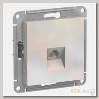 Розетка RJ-11 Schneider Electric Atlas Design жемчуг